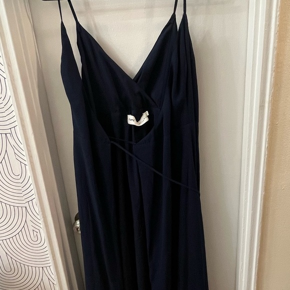 Fame and Partners Navy Wrap Maxi Dress - Picture 5 of 5